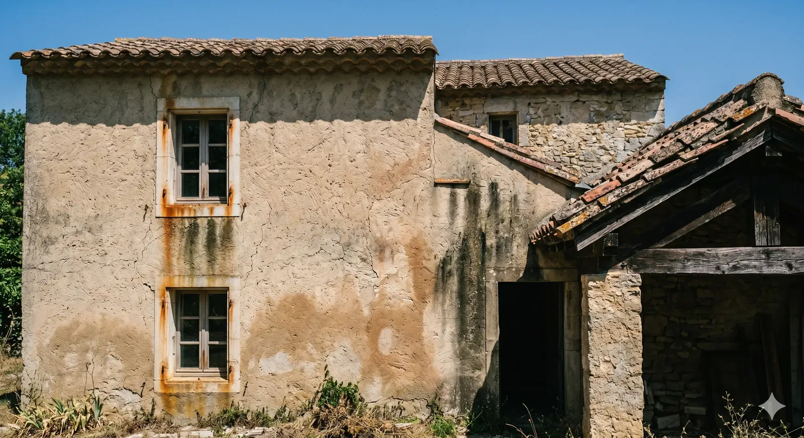 Façade avant traitement